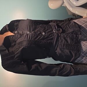 Women's Black Button Down Shirt